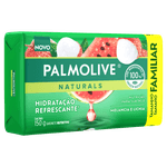 Sabonete-Nutritivo-em-Barra-Hidratacao-Refrescante-Melancia-e-Lichia-Palmolive-Naturals-Envoltorio-150g-Tamanho-Familiar