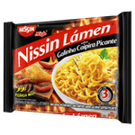 Macarrao-Instantaneo-Lamen-com-Tempero-Galinha-Caipira-Picante-Nissin-Miojo-Pacote-85g-Sendo-80g-de-Macarrao-e-5g-de-Tempero