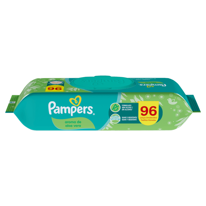 Lenco-Umedecido-Infantil-Aloe-Vera-Pampers-Pacote-96-Unidades