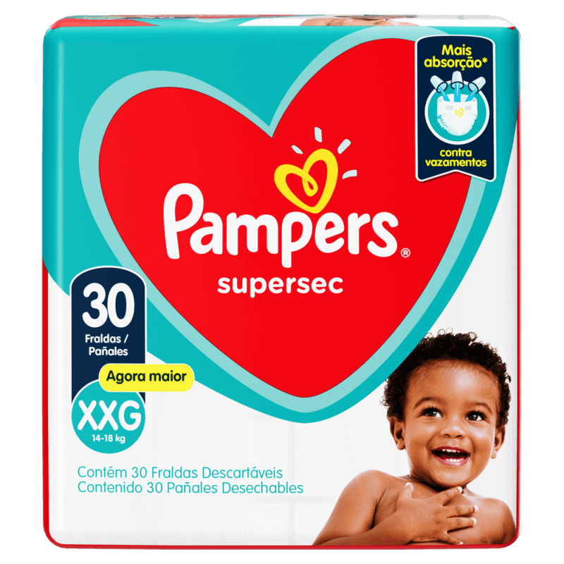 Fralda-Descartavel-Infantil-Pampers-Supersec-XXG-14-a-18kg-Pacote-30-Unidades