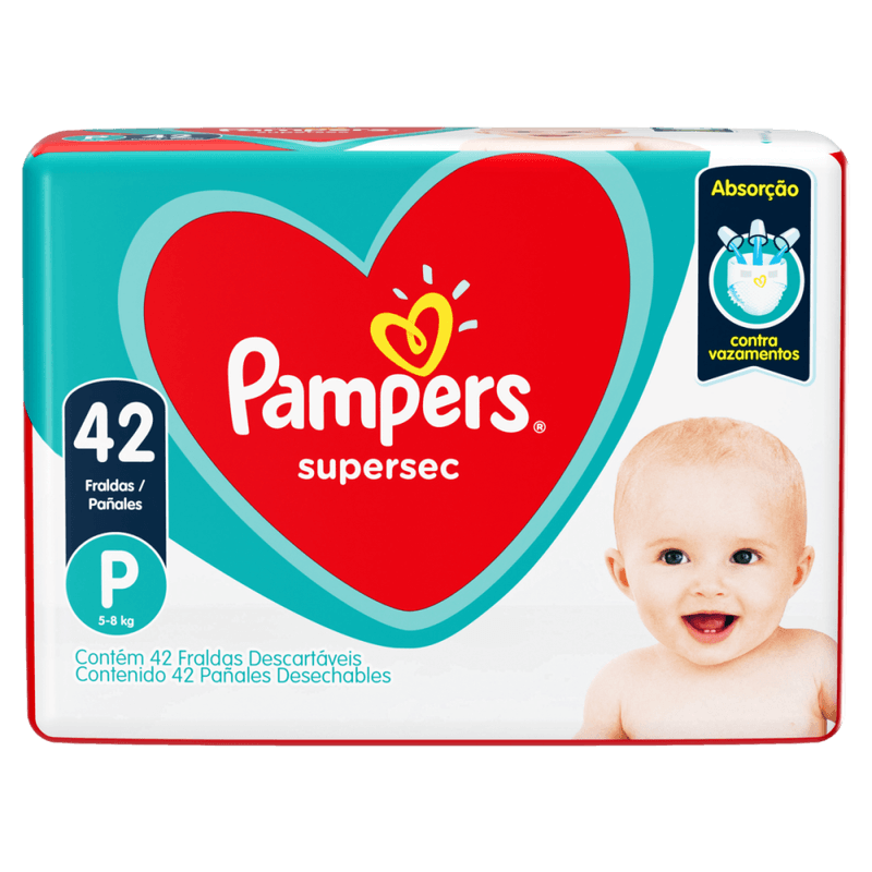 Fralda-Descartavel-Infantil-Pampers-Supersec-P-5-a-8kg-Pacote-42-Unidades