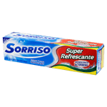 Creme-Dental-com-Fluor-e-Calcio-Sorriso-Super-Refrescante-Caixa-50g