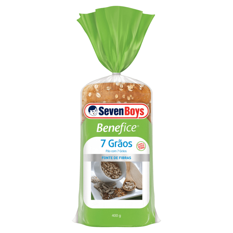 Pao-com-7-Graos-Aveia-Centeio-linhaca-Gergelim-Girassol-Trigo-e-Soja-Seven-Boys-Benefice-Pacote-400g