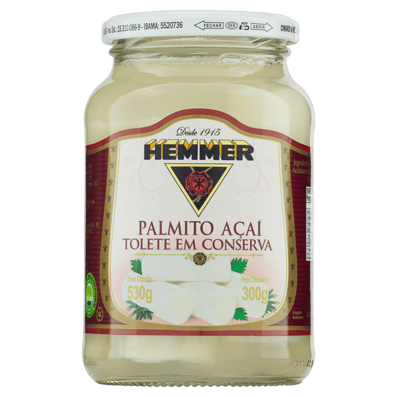 Palmito-Acai-em-Conserva-Tolete-Hemmer-Vidro-Peso-Liquido-530g-Peso-Drenado-300g