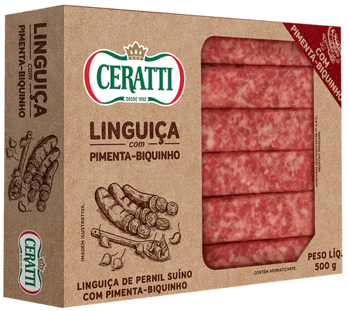 Linguiça de Pernil Ceratti com Pimenta Biquinho 500g