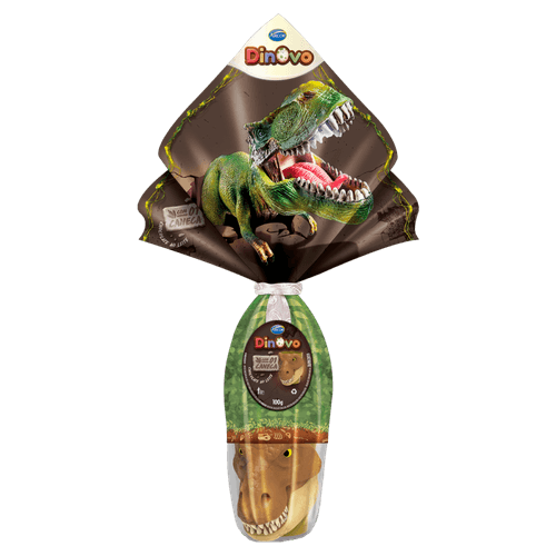 Ovo de Páscoa de Chocolate ao Leite Dinovo Arcor 100g Vem com Caneca