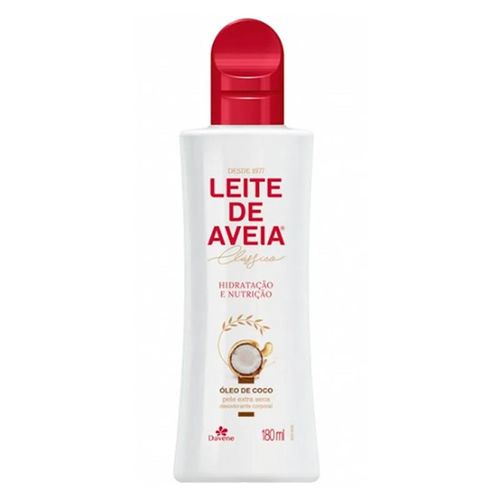 Desodorante Hidratação e Nutrição Corporal Óleo de Coco Davene Leite de Aveia Clássico Frasco 180ml