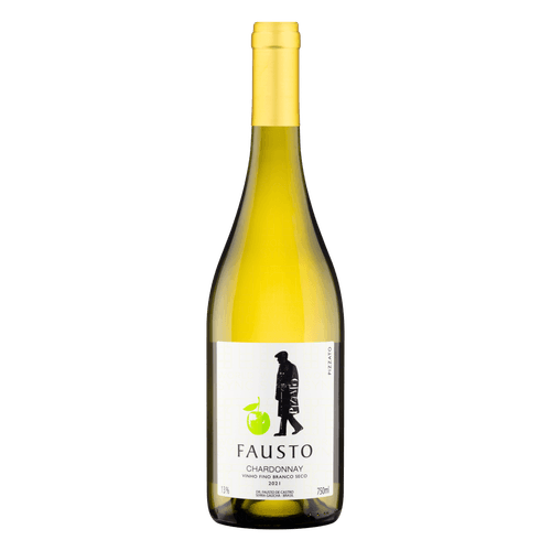 Vinho Brasileiro Branco Seco Fausto Chardonnay Serra Gaúcha Garrafa 750ml