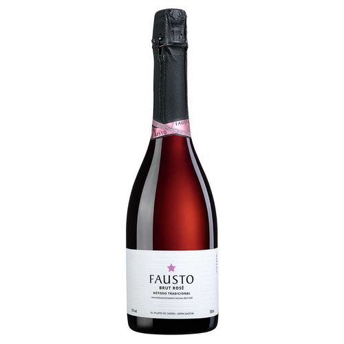 Espumante Brasileiro Rosé Brut Fausto Serra Gaúcha Garrafa 750ml