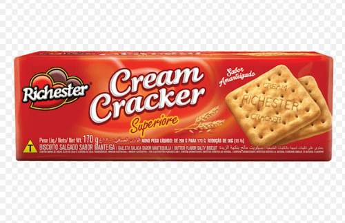 Biscoito Salgado Cream Cracker Amanteigado Richester Superiore Pacote 170g