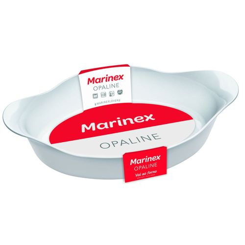 Assadeira de Vidro Oval Marinex Opaline 1,6 L