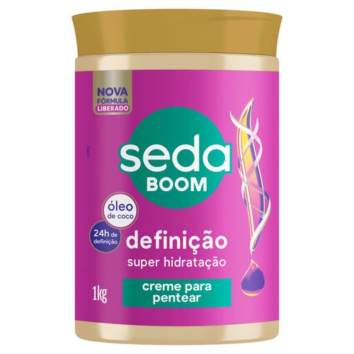 Creme para Pentear com Óleo de Coco Seda Boom Definição Pote 1kg