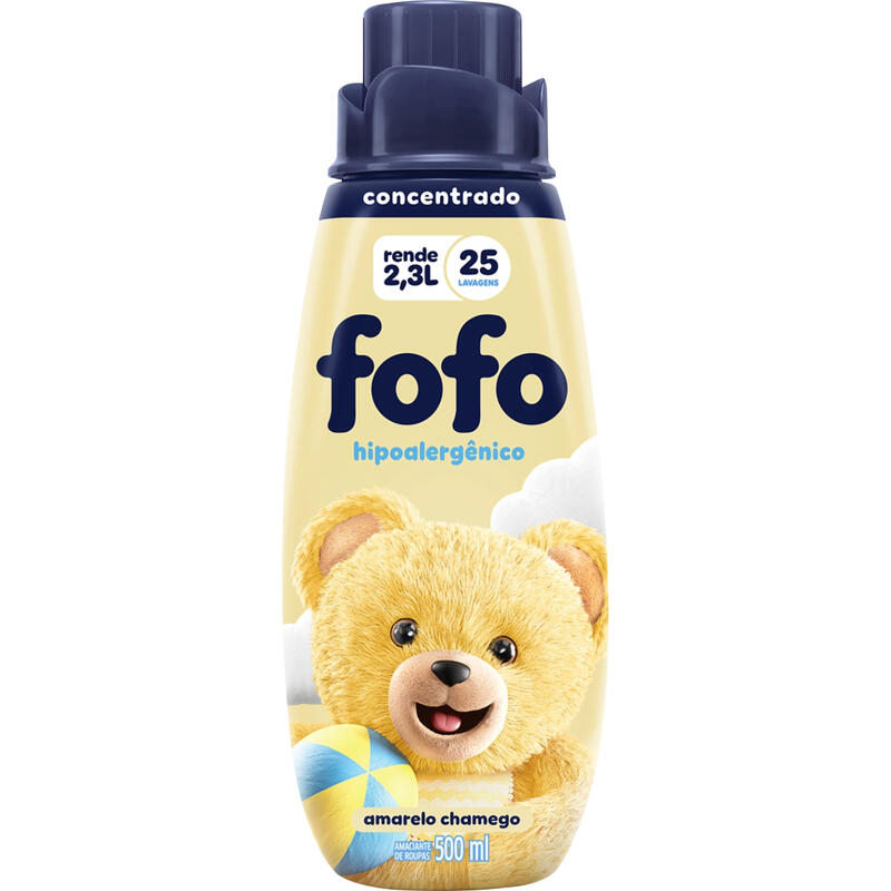 Amaciante-de-Roupa-Concentrado-Amarelo-Chamego-Fofo-Frasco-500ml