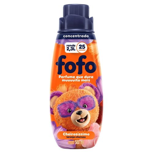 Amaciante de Roupa Concentrado Laranja Vitorioso Fofo Cheirosíssimo Frasco 500ml