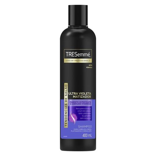 Shampoo Matizador Pigmento Violeta e Complexo Vitamínico Tresemmé Ultra Violeta Frasco 400ml