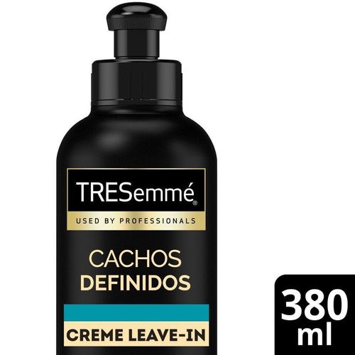 Creme Leave-In Elastina e Óleo de Macadâmia com Filtro UV Tresemmé Cachos Definidos Frasco 380ml