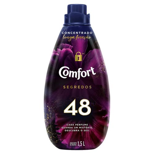 Amaciante de Roupa Concentrado 48 Comfort Segredos Frasco 1,5l