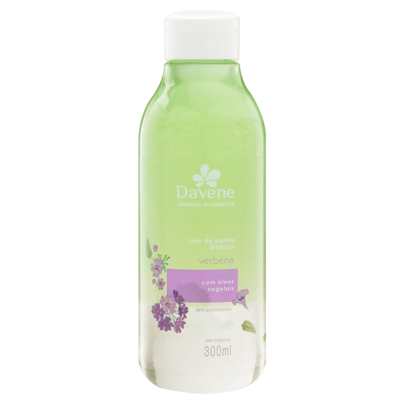 Oleo-de-Banho-Bifasico-Verbena-Davene-Classicos-da-Natureza-Frasco-300ml