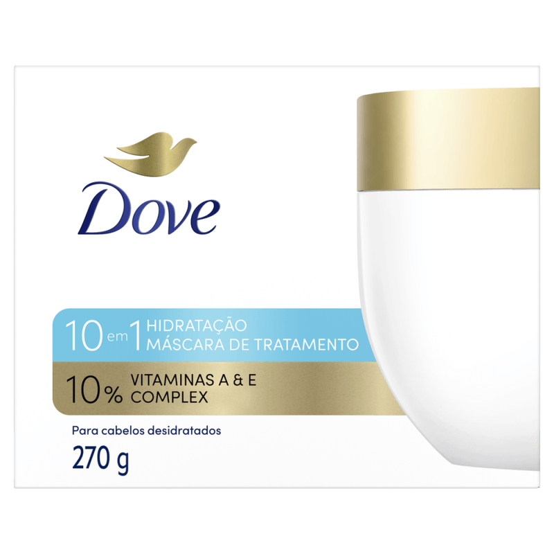 Mascara-de-Tratamento-10-em-1-Hidratacao-10--Vitaminas-A---E-Complex-Dove-Pote-270g