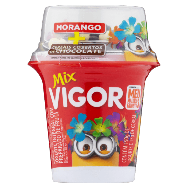 Iogurte-Integral-Morango-Com-Cereais-De-Chocolate-Meu-Malvado-Favorito-3-Vigor-Mix-Copo-165g