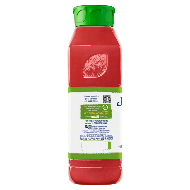 Suco-Misto-Maca-Limao-e-Framboesa-Pink-Limonade-sem-Adicao-de-Acucar-Natural-One-Refrigerado-Garrafa-900ml