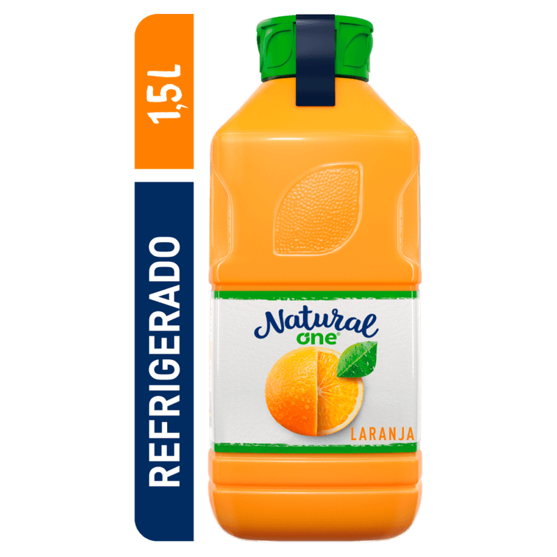 Suco-Integral-Laranja-sem-Adicao-de-Acucar-Natural-One-Refrigerado-Garrafa-15l