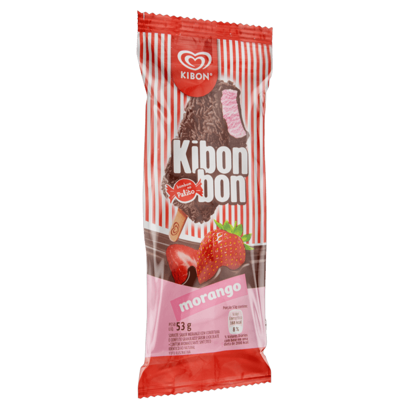 Sorvete-Morango-com-Cobertura-e-Confeito-Granulado-de-Chocolate-Kibon-Kibonbon-Pacote-53g