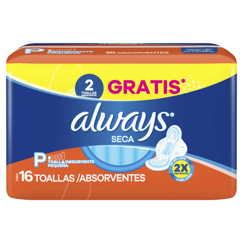 Absorvente-com-Abas-Seca-Always-Pequeno-Pacote-16-Unidades-Gratis-2-Absorventes