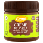 Creme-de-Avela-com-Cacau-e-Pedacos-Crocantes-de-Avela-sem-Adicao-de-Acucar-Flormel-Pote-150g