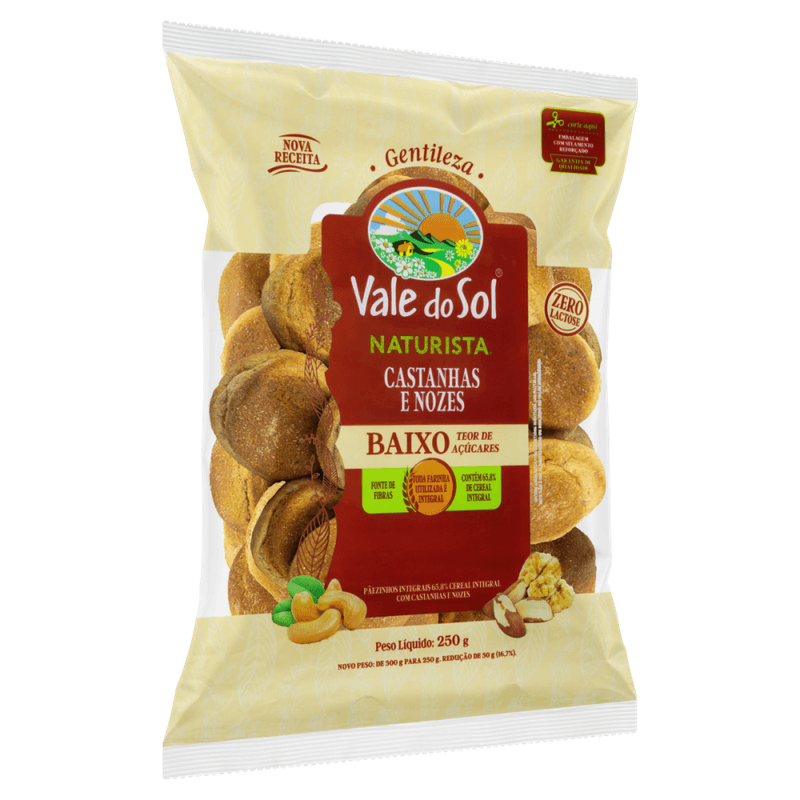 Paezinhos-Integral-658--com-Castanhas-e-Nozes-Zero-Lactose-Vale-do-Sol-Naturista-Pacote-250g