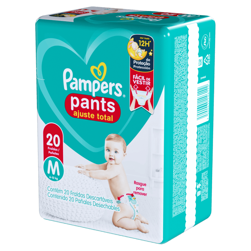 Fralda-Descartavel-Infantil-Pants-Pampers-Ajuste-Total-M-6-a-10kg-Pacote-20-Unidades