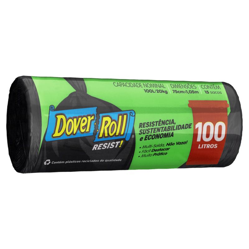 Saco-para-Lixo-100l-Dover-Roll-Resist-15-Unidades