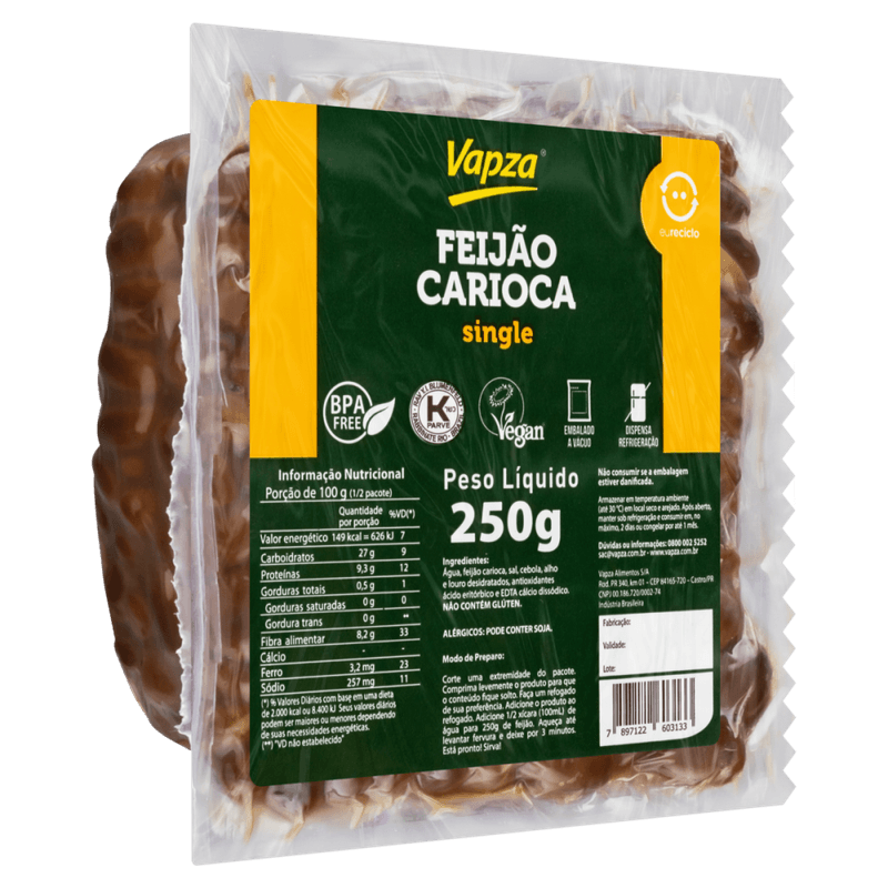 Feijao-Carioca-Vapza-Single-250g