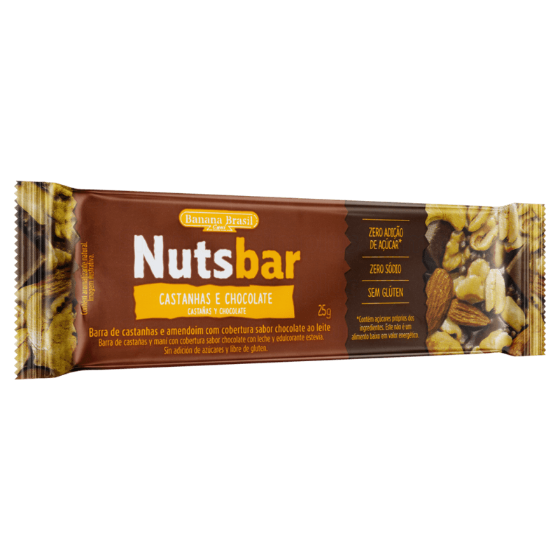 Barra-de-Nuts-Castanhas-e-Amendoim-com-Cobertura-Chocolate-ao-Leite-Zero-Sodio-sem-Adicao-de-Acucar-Nutsbar-Pacote-25g