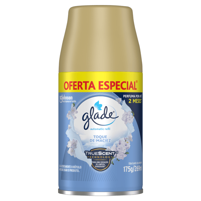 Odorizador-de-Ambiente-Toque-de-Maciez-Glade-Automatic-Frasco-269ml-Spray-Refil-Oferta-Especial