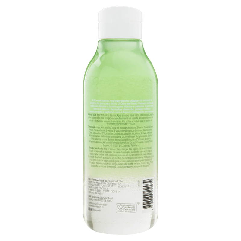 Oleo-de-Banho-Bifasico-Verbena-com-Oleos-Vegetais-Davene-Classicos-da-Natureza-Frasco-300ml