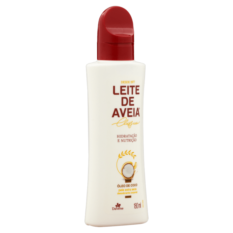 Desodorante-Hidratacao-e-Nutricao-Corporal-Oleo-de-Coco-Davene-Leite-de-Aveia-Classico-Frasco-180ml