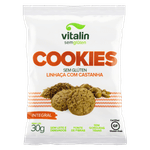 Biscoito-Cookie-Integral-Linhaca-com-Castanha-sem-Gluten-Vitalin-Pacote-30g