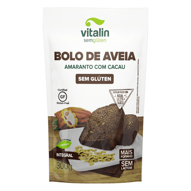 Mistura-para-Bolo-Integral-Aveia-e-Amaranto-com-Cacau-sem-Gluten-Zero-Lactose-Vitalin-Sache-300g