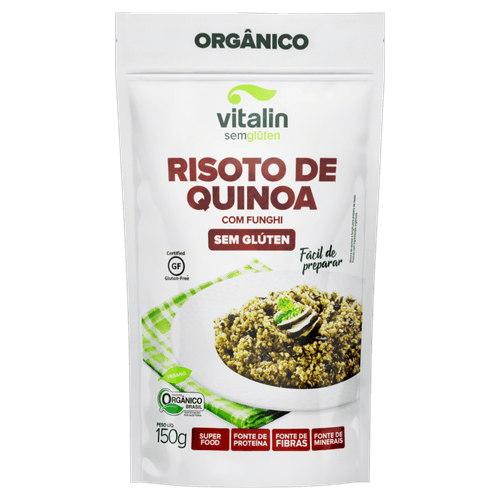 RISOTO ORG VITALIN 150G-PC QUINOA C/FUNGHI