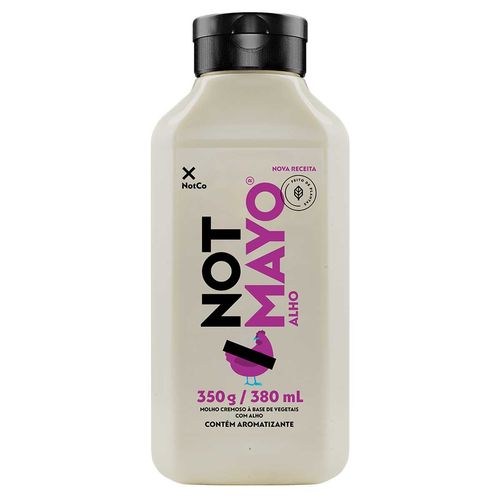 Molho Cremoso à Base de Vegetais com Alho Not Mayo Squeeze 350g