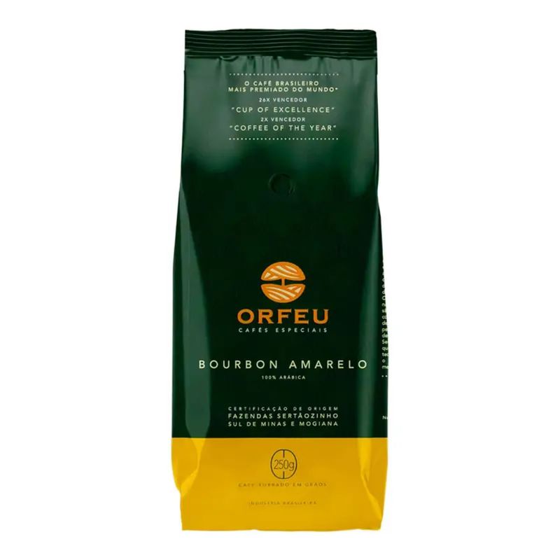 Cafe-Especial-Torrado-em-Graos-Bourbon-Amarelo-100--Arabica-Orfeu-Pacote-250g