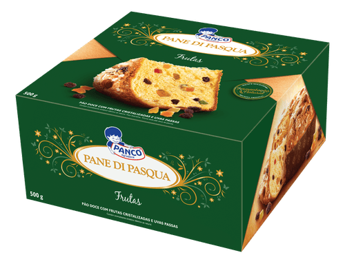 Pão de Páscoa Doce com Frutas Cristalizadas e Uvas-Passas Panco Caixa 500g