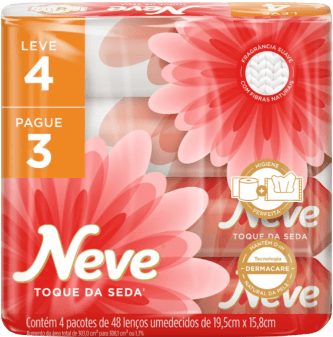 Pack-Lenco-Umedecido-Suave-Neve-Toque-da-Seda-Pacote-Leve-4-Pague-3-Unidades-de-48-Lencos-Cada