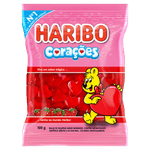 Bala-de-Gelatina-Morango-Coracoes-Haribo-Pacote-100g