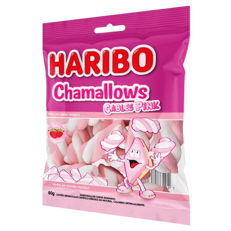 Marshmallow-Morango-Cables-Pink-Haribo-Chamallows-Pacote-80g