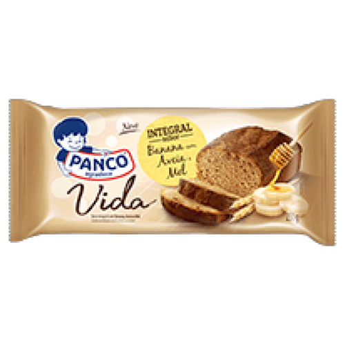 Bolo Integral Banana com Aveia e Mel Panco Vida Pacote 250g
