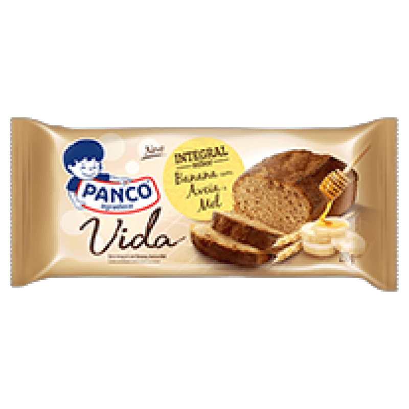 Bolo-Integral-Banana-com-Aveia-e-Mel-Panco-Vida-Pacote-250g