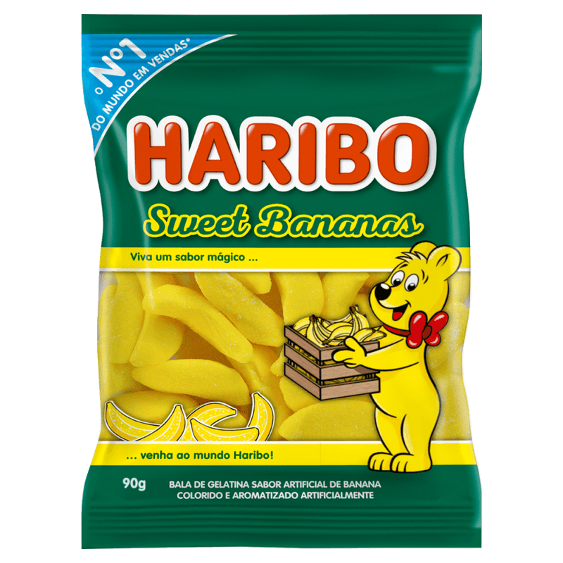 Bala-de-Gelatina-Sweet-Bananas-Haribo-Pacote-90g