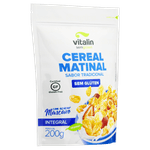 Cereal-Matinal-Flocos-de-Milho-com-Acucar-Mascavo-Integral-Tradicional-sem-Gluten-Vitalin-Pouch-200g